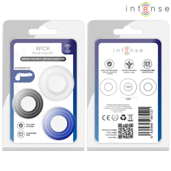 INTENSE - SET DI 3 ANELLI PER PENE WICK, VARI COLORI
