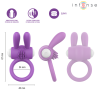 INTENSE - ANNEAU PÉNIS VIBRANT HOPPS AVEC STIMULATION CLITORIALE VIOLETTE