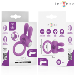 INTENSE - HOPPS VIBRIERENDER PENISRING MIT KLITORISSTIMULATION, LILA