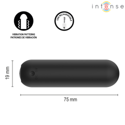 INTENSE - JUDY VIBRANTE BALLE RECHARGEABLE AVEC TÉLÉCOMMANDE NOIRE