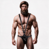 FETISH SUBMISSIVE ATTITUDE - ÖKO-LEDER-KÖRPERGURT-HARNESS FÜR MNNER