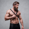 FETISH SUBMISSIVE ATTITUDE - ECO LEATHER CROSSED CHEST STRAP HARNESS MEN