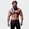 FETISH SUBMISSIVE ATTITUDE - HERREN HARNESS MIT GEKREUZTEN SCHULTERN AUS ÖKO-LEDER