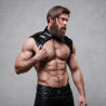 FETISH SUBMISSIVE ATTITUDE - BRIGADE NECK HARNESS ADJUSTABLE ECO LEATHER MEN