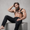FETISH SUBMISSIVE ATTITUDE - ARNÊS DE PEITO COM TACHAS AJUSTVEIS COURO ECOLÓGICO HOMENS