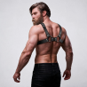 FETISH SUBMISSIVE ATTITUDE - BULLDOG CHEST HARNESS ADJUSTABLE ECO LEATHER MEN