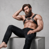 FETISH SUBMISSIVE ATTITUDE - BULLDOG CHEST HARNESS ADJUSTABLE ECO LEATHER MEN