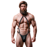 FETISH SUBMISSIVE ATTITUDE - HARNAIS JOCK STRAP EN CUIR ÉCOLOGIQUE POUR HOMMES