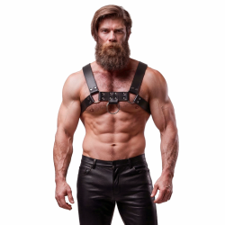 FETISH SUBMISSIVE ATTITUDE - ÖKO-LEDER BRUSTGURT HARNESS HERREN