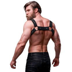 FETISCH DEVOT HALTUNG - BRUST SPORT HARNESS VERSTELLBAR NEOPREN HERREN