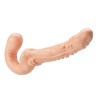 BAILE - EMMA STRAP-ON CARNE CON DOPPIA PENETRAZIONE TESTURIZZATA
