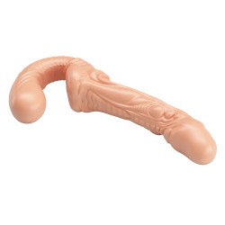 BAILE - EMMA STRAP-ON CARNE CON DOPPIA PENETRAZIONE TESTURIZZATA