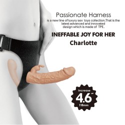 BAILE - CHARLOTTE HOLLOW DOPPIA PENETRAZIONE STRAP-ON FLESH