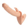 BAILE - CHARLOTTE HOLLOW DUPLA PENETRAÇÃO STRAP-ON CARNE