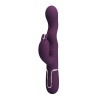 PRETTY LOVE - VIBRATORE A FORMA DI CONIGLIO LOURSEN CON MOVIMENTO DI SPINTA E 7 VIBRAZIONI, RICARICABILE TRAMITE USB, VIOLA
