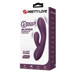 PRETTY LOVE - VIBRATORE A FORMA DI CONIGLIO RICARICABILE ROSOLYN CON 10 FUNZIONI