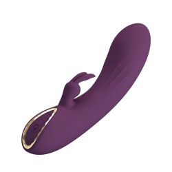PRETTY LOVE - VIBRATORE A FORMA DI CONIGLIO RICARICABILE LANDYN, 10 FUNZIONI, VIOLA