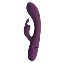 PRETTY LOVE - ROCCO VIBRATEUR LAPIN RECHARGEABLE 10 FONCTIONS VIOLET