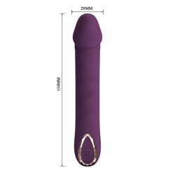 PRETTY LOVE - VIBRATEUR RECHARGEABLE AMARA 10 FONCTIONS VIOLET