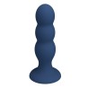 MR PLAY - PLUG ANAL COM BOLINHAS DE METAL E VENTOSA AZUL