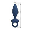 MR PLAY - PLUG ANAL TEXTURÉ AVEC ANNEAU BLEU M