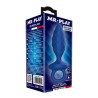 MR PLAY - TEXTURED ANAL PLUG WITH RING BLUE M