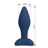 MR PLAY - PLUG ANAL CONIQUE EN SILICONE BLEU M