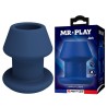 MR PLAY - JACK BLUE PLUG ANALE CAVO IN SILICONE TAGLIA M