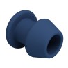 MR PLAY - JACK BLEU PLUG ANAL CREUX EN SILICONE, TAILLE M