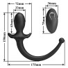 MR PLAY - VIBRATORE ANALE E PERINEO CON TELECOMANDO WIRELESS, NERO