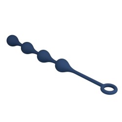 MR PLAY - BLUE SILICONE ANAL BEADS SIZE M 33 CM