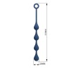 MR PLAY - BOLINHAS ANAL DE SILICONE AZUIS TAMANHO M 33 CM