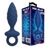 MR PLAY - STRUKTURIERTER ANALPLUG MIT RING BLAU L