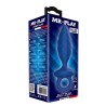 MR PLAY - STRUKTURIERTER ANALPLUG MIT RING BLAU L