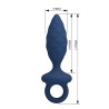 MR PLAY - STRUKTURIERTER ANALPLUG MIT RING BLAU L