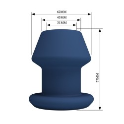 MR PLAY - JACK BLUE SILICONE OCO PLUG ANAL TAMANHO S