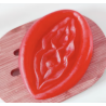 DIABLO PICANTE - 2 VAGINA SHAPED PERFUMED SOAPS RED