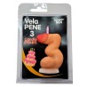 DIABLO PICANTE - CANDELA A FORMA DI PENE NELLA FORMA DEL NUMERO 3 COLOR CARNE