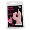 DIABLO PICANTE - PENIS CANDLE IN THE SHAPE OF THE NUMBER 4 PINK COLOR