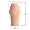 PRETTY LOVE - HUEL PENIS SLEEVE PER UN PENE PIÙ SPESSO E UN COLORE CARNE