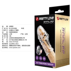 PRETTY LOVE - MANICOTTO PER PENE ROCKER PER UN PENE PIÙ SPESSO E TRASPARENTE