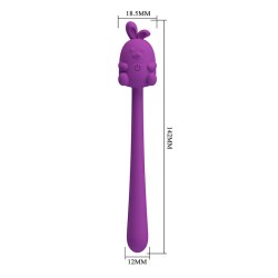 PRETTY LOVE - BÂTON VIBRANT FLEXIBLE LAPIN MIGNON RECHARGEABLE USB VIOLET