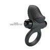 PRETTY LOVE - ANEL VIBRATÓRIO PARA PÊNIS ADRIEN COM 10 FUNÇÕES - PRETO