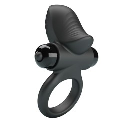 PRETTY LOVE - ADRIEN ANELLO VIBRANTE PER PENE 10 FUNZIONI NERO