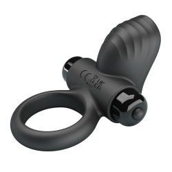 PRETTY LOVE - ANEL VIBRATÓRIO PARA PÊNIS ADRIEN COM 10 FUNÇÕES - PRETO
