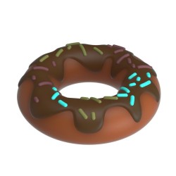 PRETTY LOVE - SUPER DONUT PENIS RING BROWN