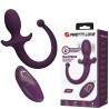 PRETTY LOVE - LIOEA PLUG ANAL VIBRATÓRIO COM RABO 12 FUNÇÕES ROXO COM CONTROLE REMOTO