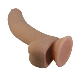 PRETTY LOVE - GODEMICHET RÉALISTE ET FLEXIBLE ELLCUMENT 18 CM Ø 4,5 CM TPE NATUREL