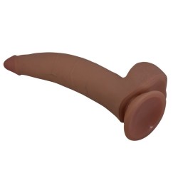 PRETTY LOVE - CUTHBERT DILDO FLESSIBILE REALISTICO 20 CM Ø 5 CM TPE MARRONE