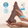 PRETTY LOVE - CUTHBERT REALISTIC FLEXIBLE DILDO 20 CM Ø 5 CM TPE BROWN